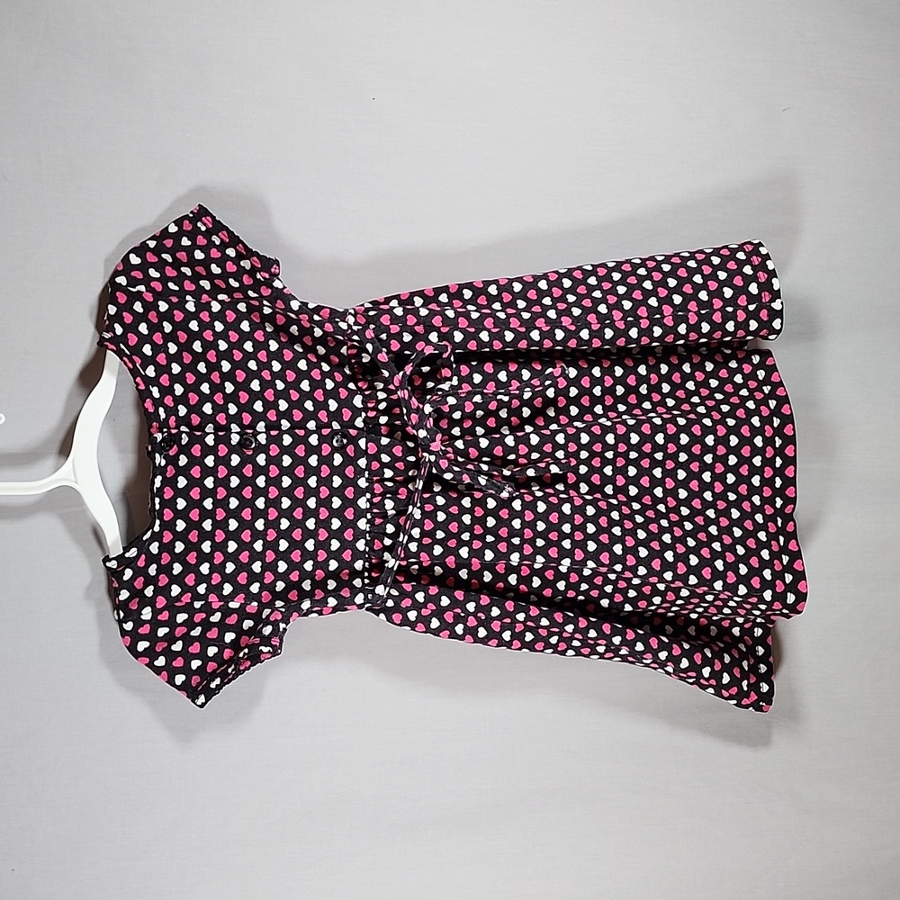 Youngland Girls Dress with Hearts and Bow Size 5 - Picture 2 of 5